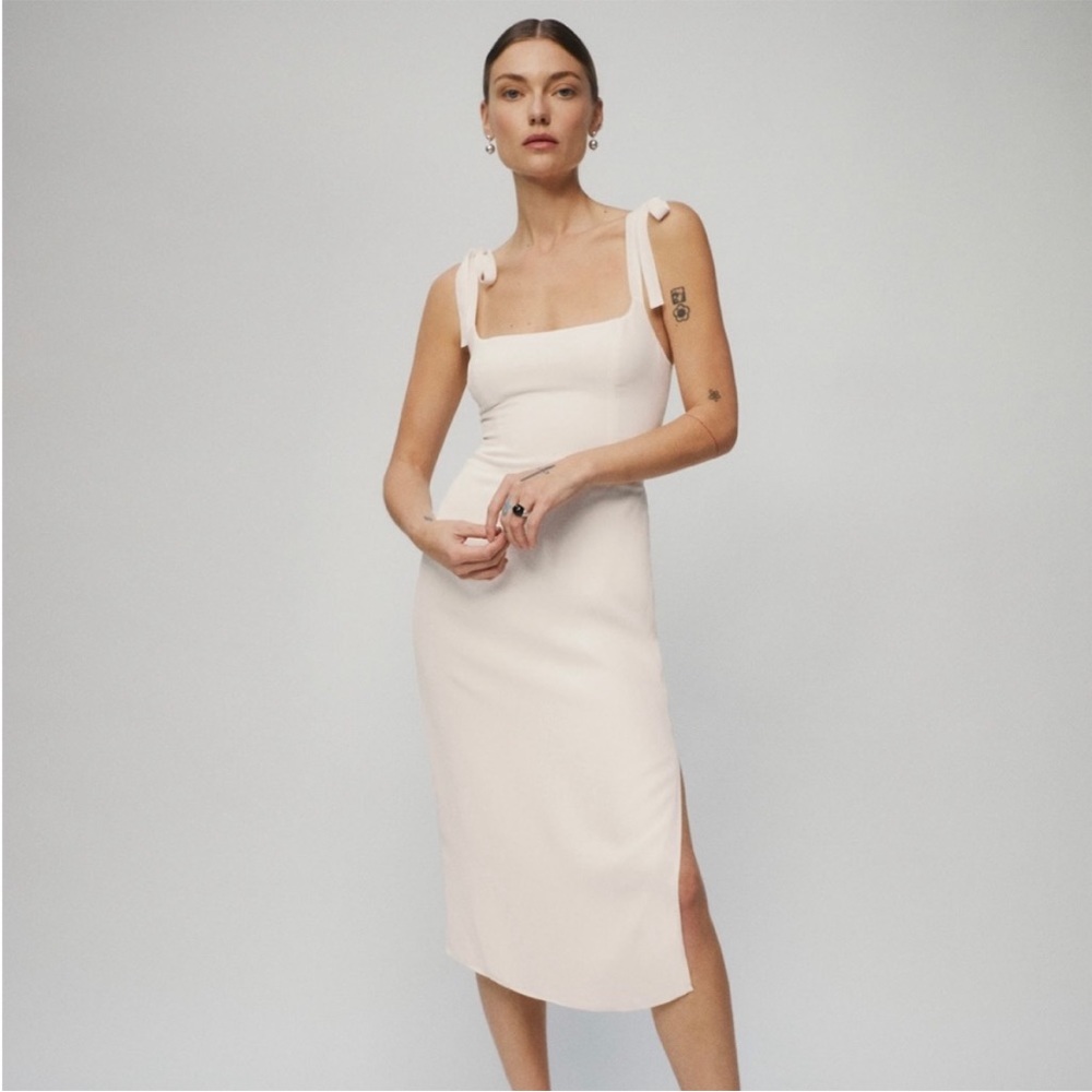 Reformation Besse Dress in Ivory